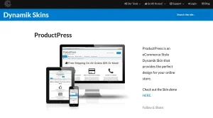 CobaltApps ProductPress Skin for Dynamik Website Builder