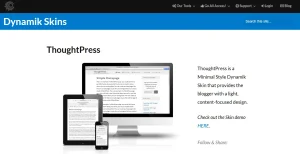 CobaltApps ThoughtPress Skin for Dynamik Website Builder