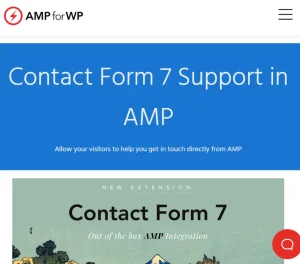 Contact Form 7 for AMP