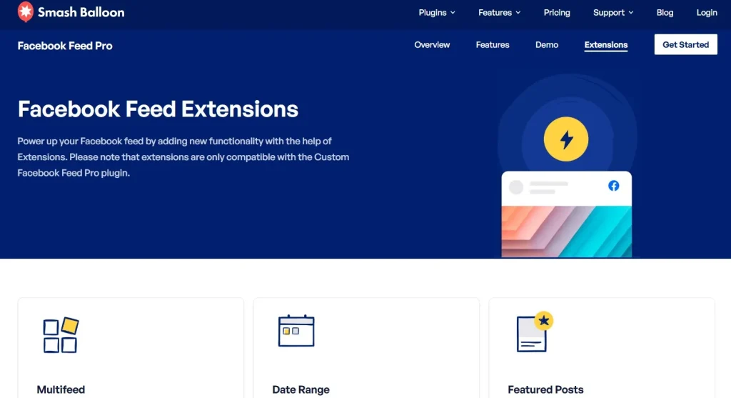 Custom Facebook Feed Pro – Extensions