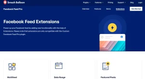 Custom Facebook Feed Pro – Extensions