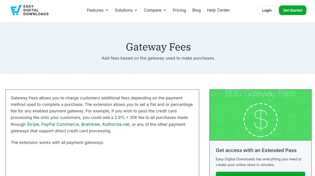 Easy Digital Downloads Gateway Fees