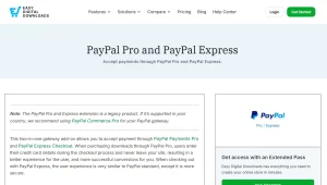 Easy Digital Downloads PayPal Website Payments Pro and PayPal Exp
