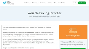 Easy Digital Downloads Variable Pricing Switcher