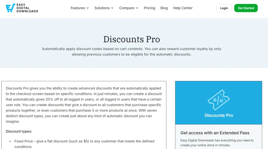 Easy Digital Downloads Volume Discounts Addon