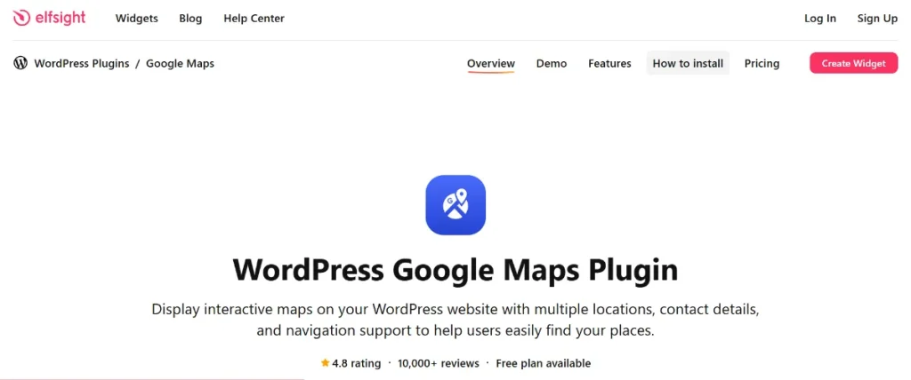 Elfsight Google Maps CC