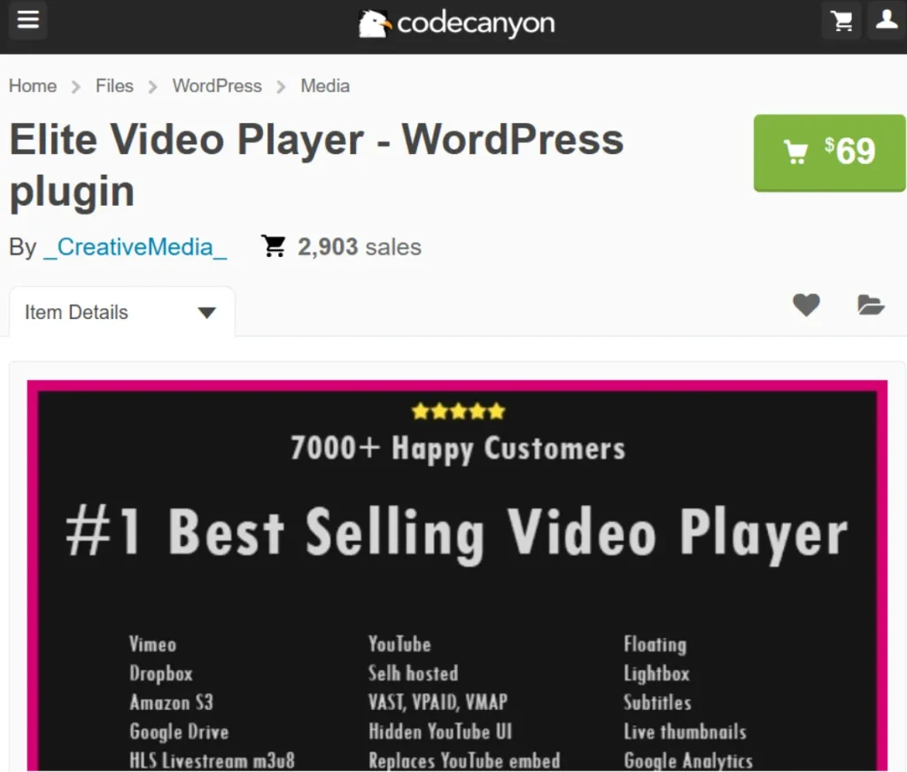 Elite Video Player