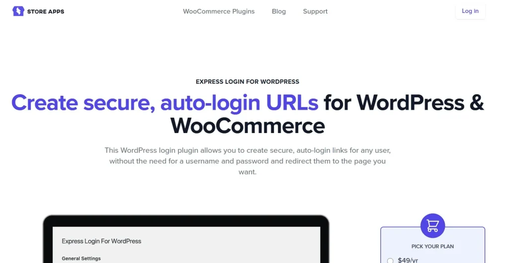 Express Login For WordPress