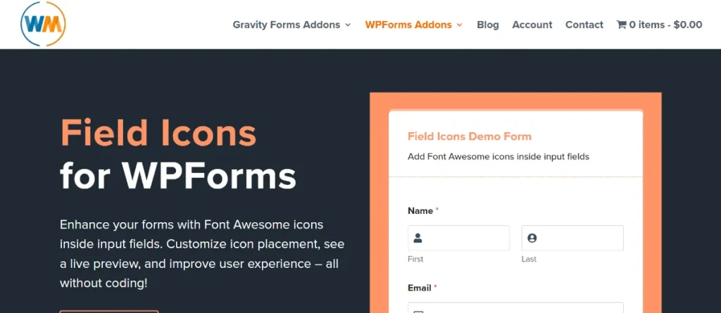 Field Icons for WpForms