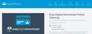 GamiPress – Easy Digital Downloads Points Gateway