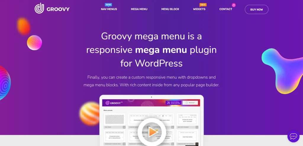 Groovy Mega Menu