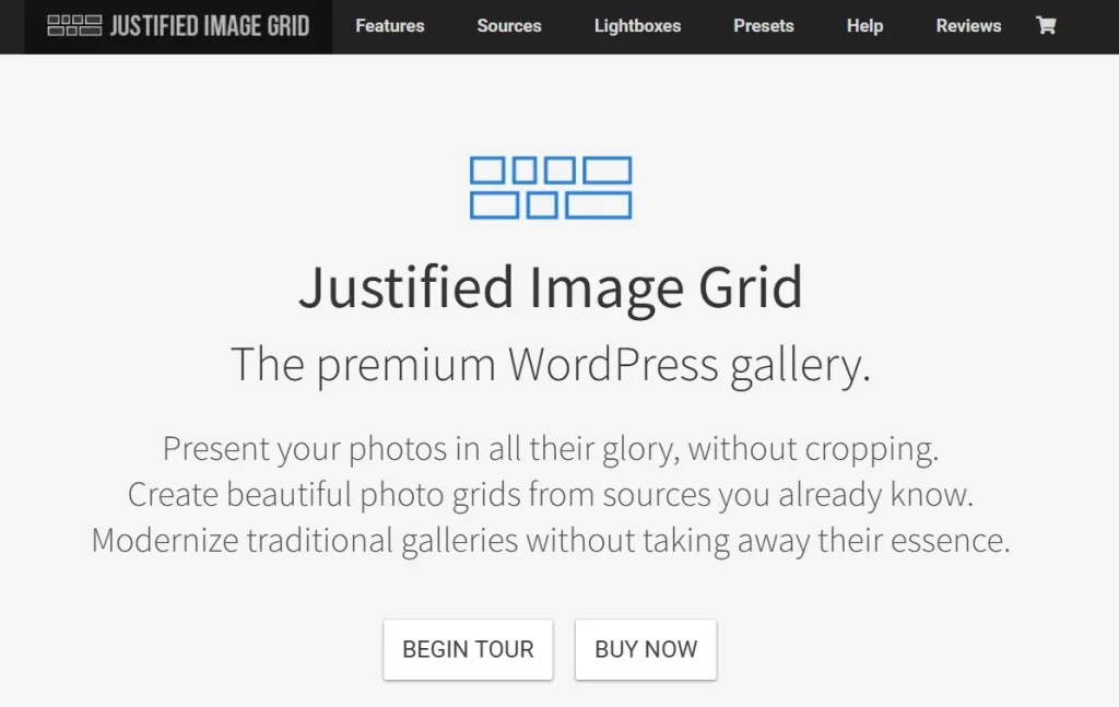 Justified Image Grid