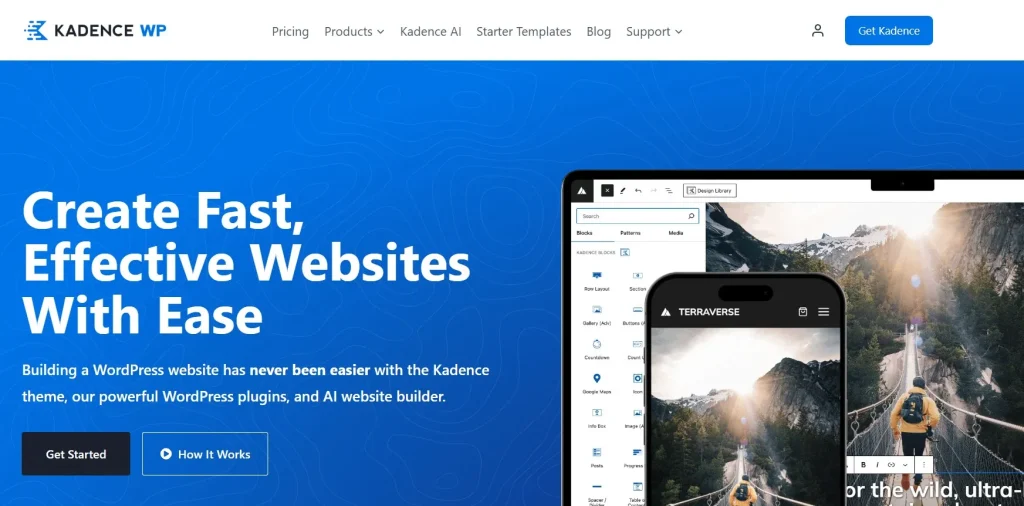 Kadence Starter Templates