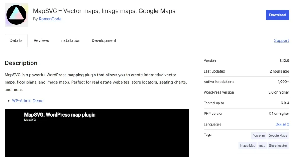MapSVG WordPress Plugin
