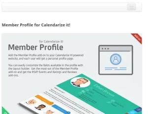 Member Profile add-on for Calendarize it!