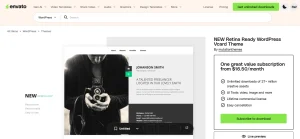 NEW Retina Ready WordPress Vcard Theme