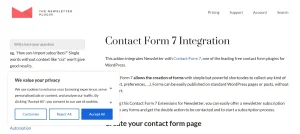 Newsletter – Contact Form 7