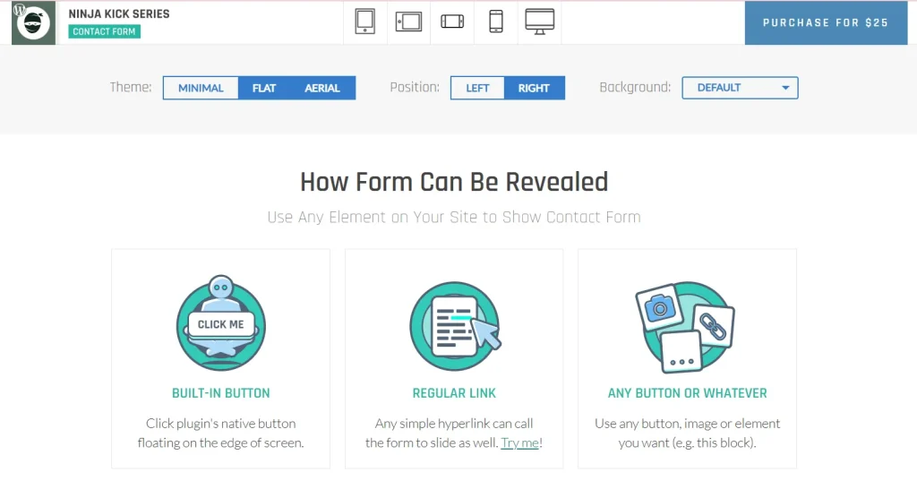 Ninja Kick: Contact Form