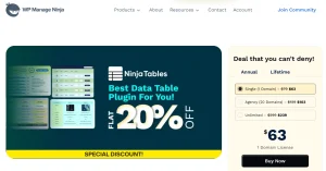 Ninja Tables Pro