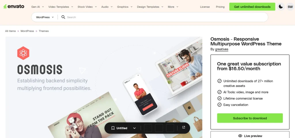 Osmosis Theme