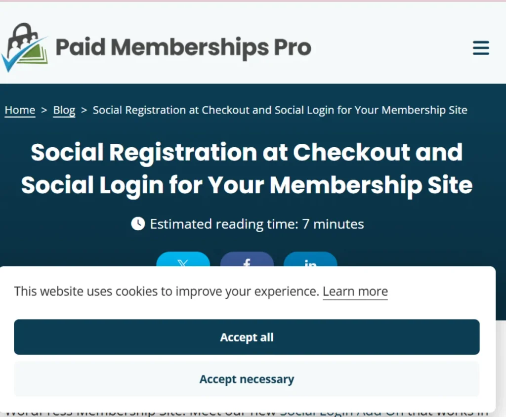 Paid Memberships Pro – Social Locker Add On