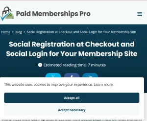 Paid Memberships Pro – Social Locker Add On