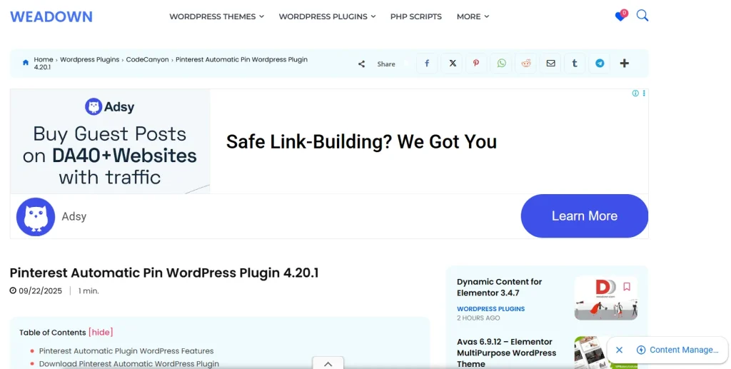 Pinterest Automatic Pin