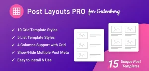 Post Layouts Pro for Gutenberg