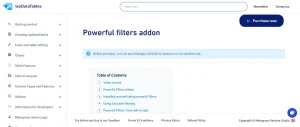 Powerful Filters for wpDataTables