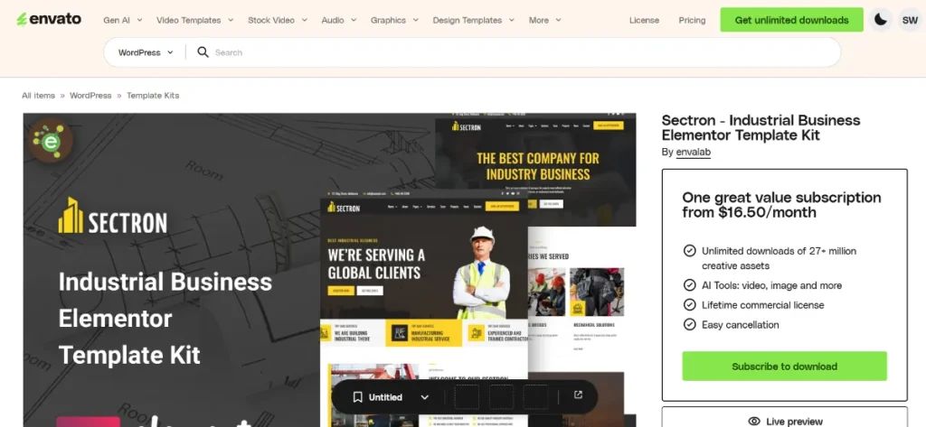 Sectron Template Kit