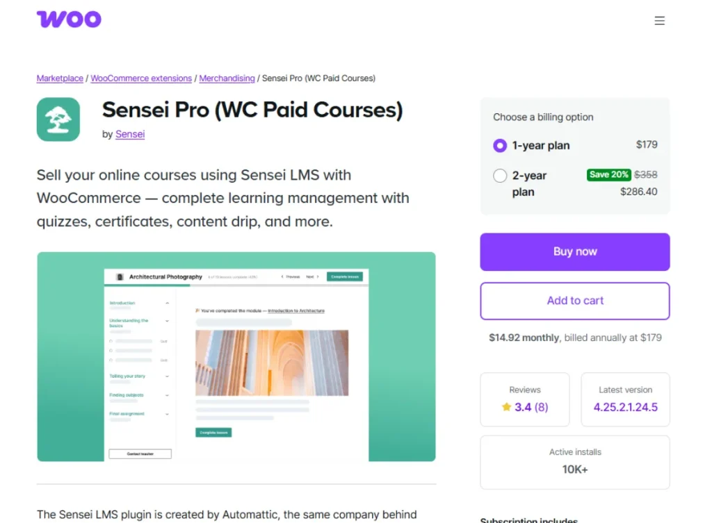 Sensei LMS Course Progress