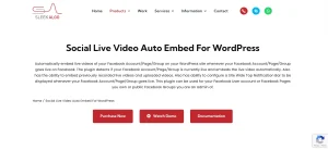 Social Live Video Auto Embed