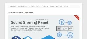 Social Sharing Panel for Calendarize it!