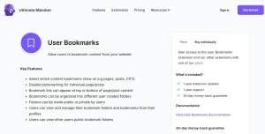 Ultimate Member – User Bookmarks
