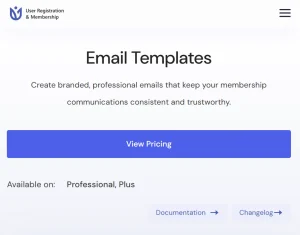 User Registration Email Templates