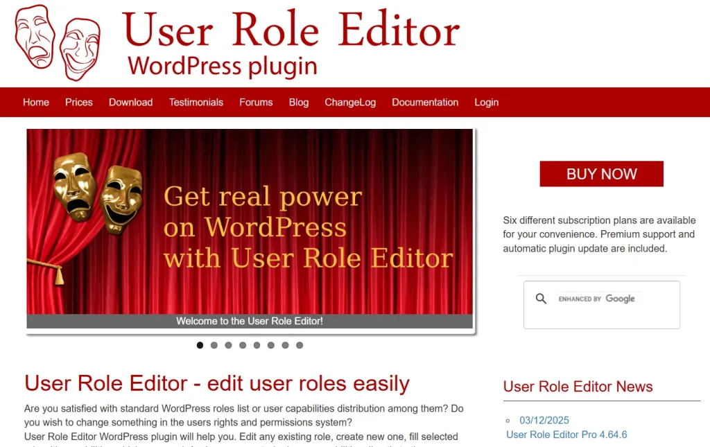 User Role Editor Pro