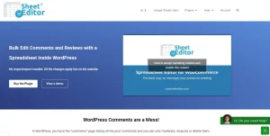 WP Sheet Editor – Comments Pro