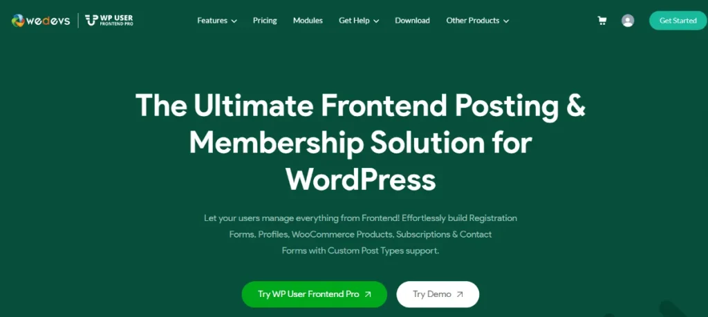 WP User Frontend Pro – lifetime-business