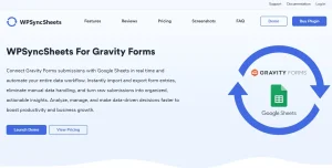 WPSyncSheets For Gravity Forms
