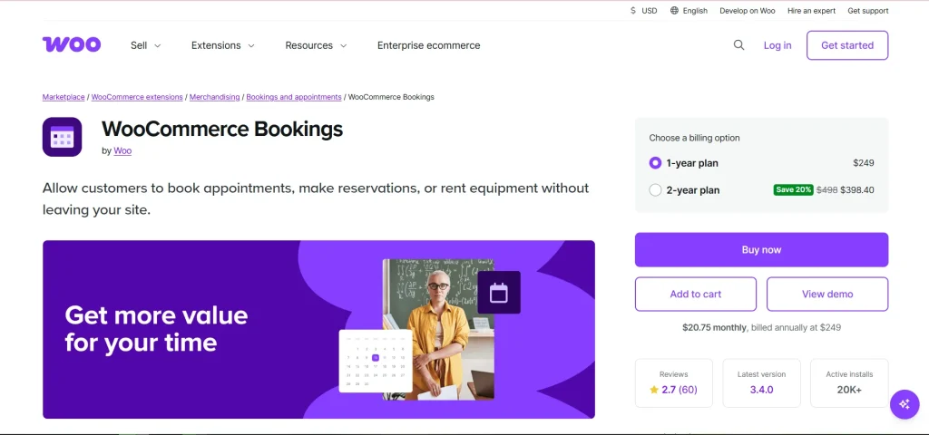 WooCommerce Bookings 1.15.40