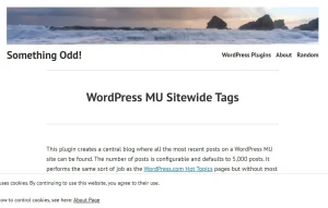WordPress MU Sitewide Tags Pages