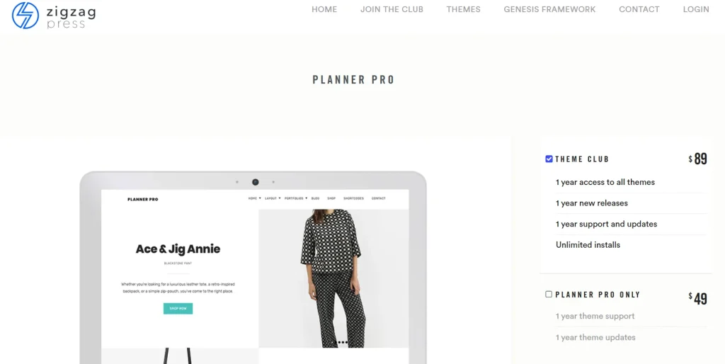 ZigZagPress Planner Pro Genesis WordPress Theme
