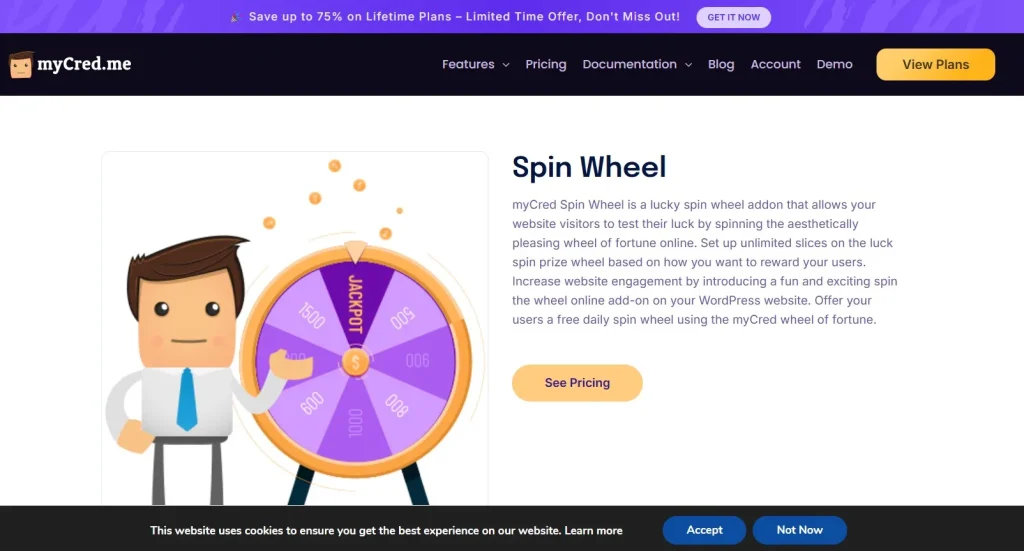 myCred Wheel of Fortune