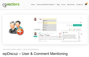 wpDiscuz – User & Comment Mentioning