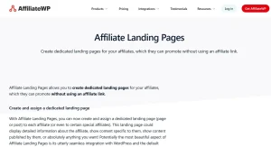AffiliateWP – Affiliate Landing Pages