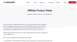 AffiliateWP – Affiliate Product Rates