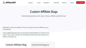 AffiliateWP – Custom Affiliate Slugs