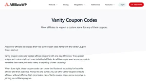AffiliateWP – Vanity Coupon Codes