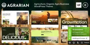 Agrarian - Agriculture Company & Organic Farm WordPress Theme