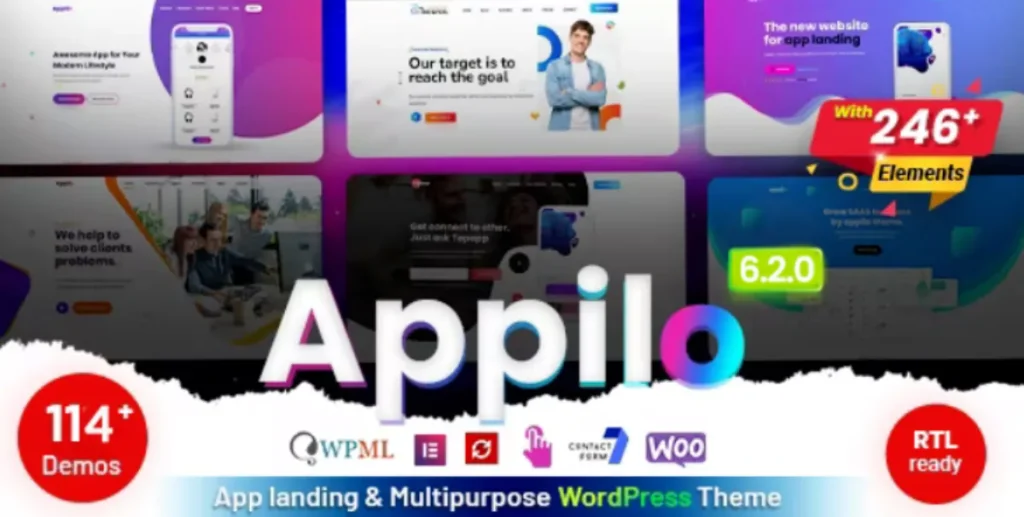 Appilo - App Landing Page WordPress Theme